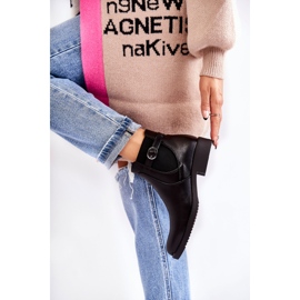 PJ1 Ženske tople čizme Jodhpur Black Janette crna 2