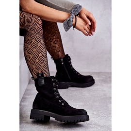 PJ1 Crne Ritta tople čizme od antilopa na vezanje crna 1