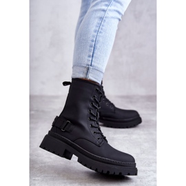 Ženske crne tople čizme s patentnim zatvaračem Fabiola crna 1