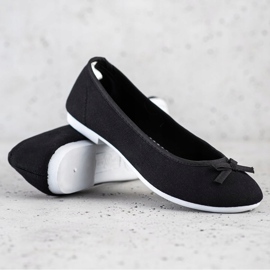 New Age Sportske balerine s mašnom crna 1