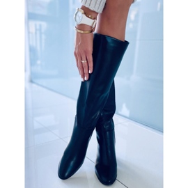 Leisha crne čizme na visoku petu crna 1