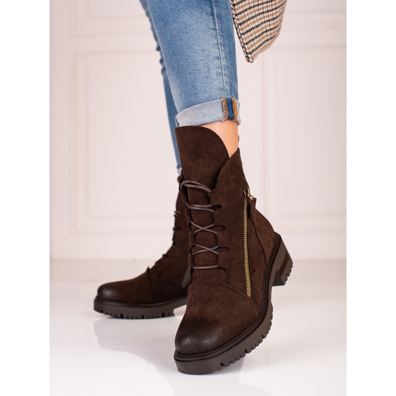 W. Potocki Potocki smeđa ženska radna odjeća od brušene kože 1