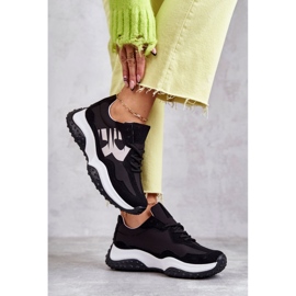 Vinceza Ženske sportske cipele na vezanje crne tolea crno 2