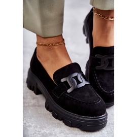 Vinceza Ženske cipele od brušene kože na crnoj Janne platformi crna 2