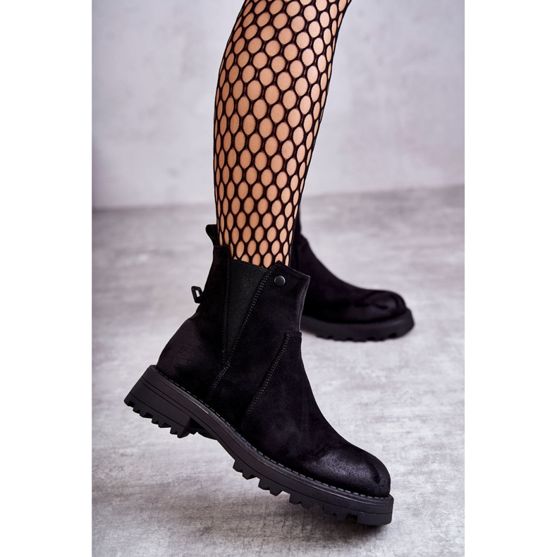 PJ1 Antilop Tople Čizme Radničke Na Ravnu Petu Crne Salome crna 1