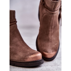 Ženske čizme od brušene kože Maciejka 05720-14 Svijetlosmeđe smeđa 2