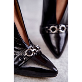 Kožne čizme na stup Maciejka Black 05262-01 crna 2