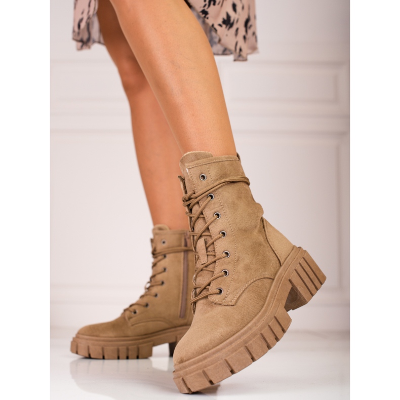 Ženske Shelovet torbe od antilopa bež boje smeđa 1