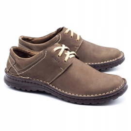 Joker Muške kožne cipele 229 maslina višebojan kaki 2