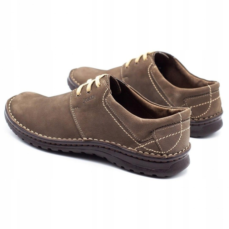 Joker Muške kožne cipele 229 maslina višebojan kaki 4