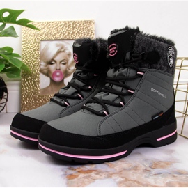 Sive vodootporne čizme za snijeg za djevojčice iz American Cluba siva 2