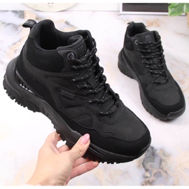 Black Big Star KK274356 sportske ženske crne čizme s platformom crna 1