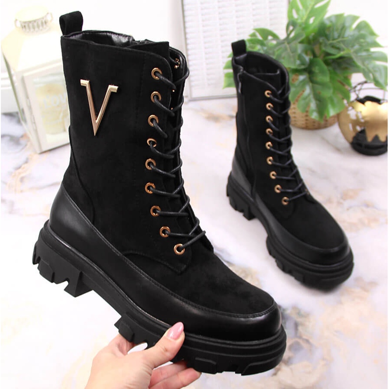 Ženske crne izolacijske čizme Jezzi JEZ375A crno 1