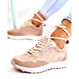 PG1 Ženske sportske cipele od antilopa Bež Nayla 3