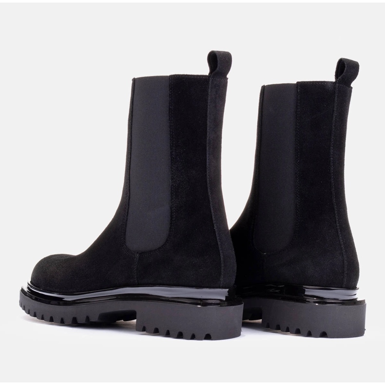 Marco Shoes Gležnjače od brušene kože crna 1