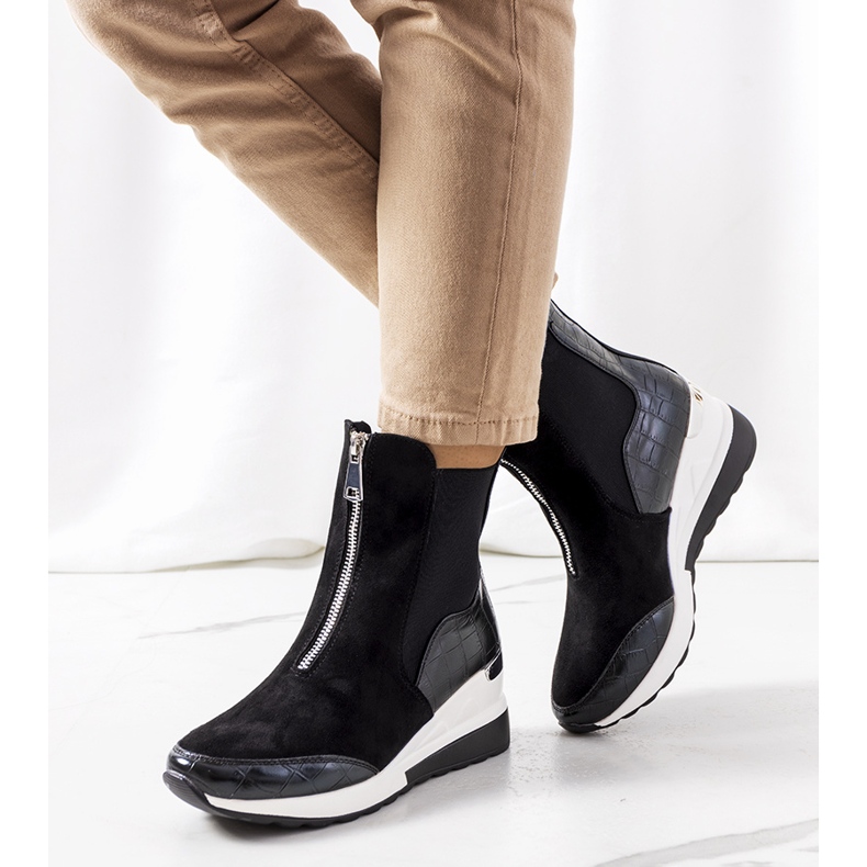 PA1 Crne tenisice na triaca klin crna 1