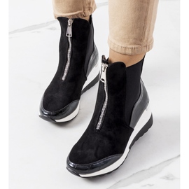 PA1 Crne tenisice na triaca klin crna 2