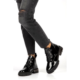 Tople lakirane čizme Filippo DBT4173 BK crno 3