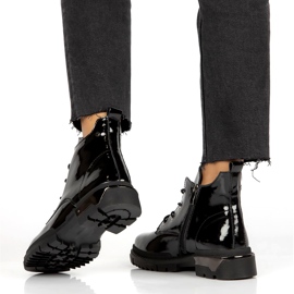 Tople lakirane čizme Filippo DBT4173 BK crno 4