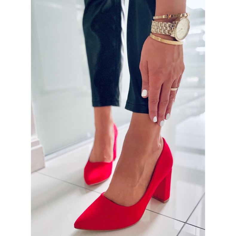 Cipele na stupu Ivonne Red crvena 1