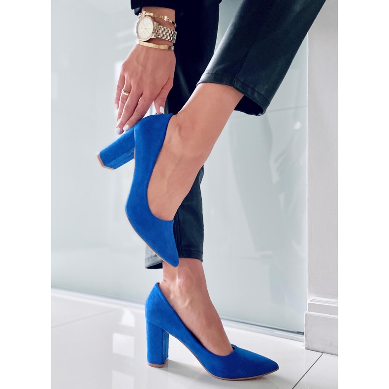 PA1 Cipele na stupu Ivonne Blue plava 1