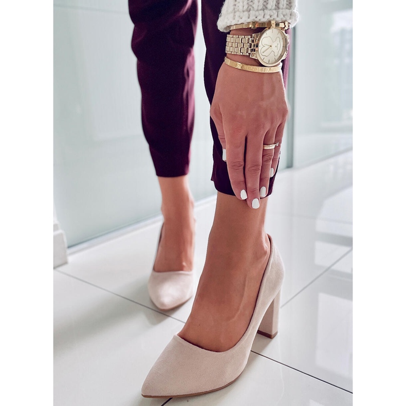 PA1 Cipele na stupu Ivonne Beige bež 1