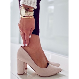 PA1 Cipele na stupu Ivonne Beige bež 2