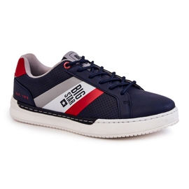 Klasične muške sportske cipele Memory Foam Big Star KK174058 tamnoplava 1