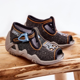 BEFADO S.A. Dječje sandale Papcie Befado Tractor 217P111 tamnosive siva 1