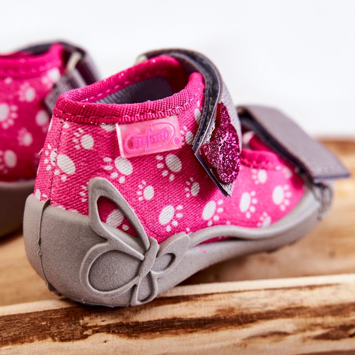 BEFADO S.A. Sandale Papuče Befado Velcro Paws 242P108 Pink ružičasta 2
