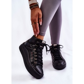 Ženske visoke tenisice Cross Jeans KK2R4029C crne crno 1