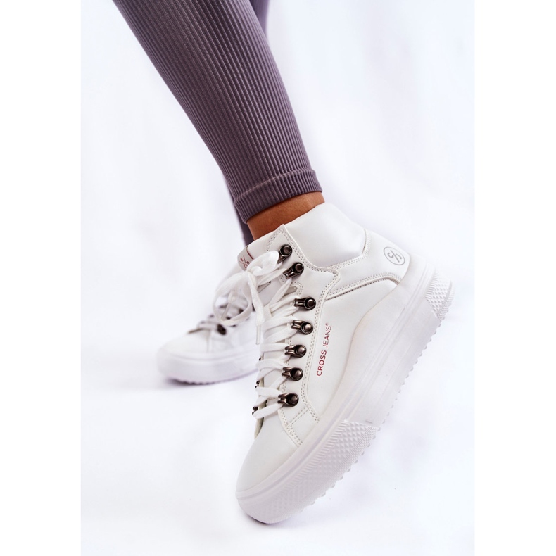 Ženske visoke tenisice Cross Jeans KK2R4028C Bijele bijela 1