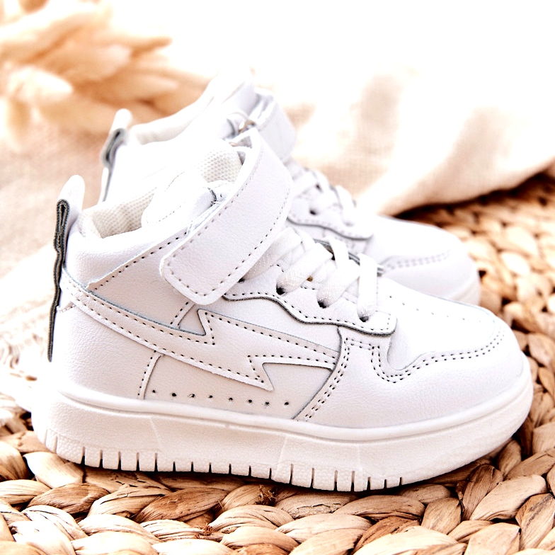 Dječja visoka sportska obuća Bijela 2