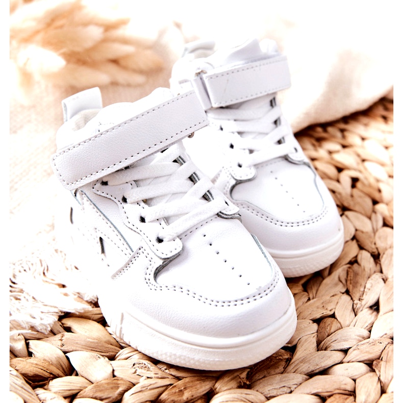 Dječja visoka sportska obuća Bijela 1