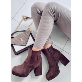 BM Ciara smeđe čizme na široku petu smeđa 2