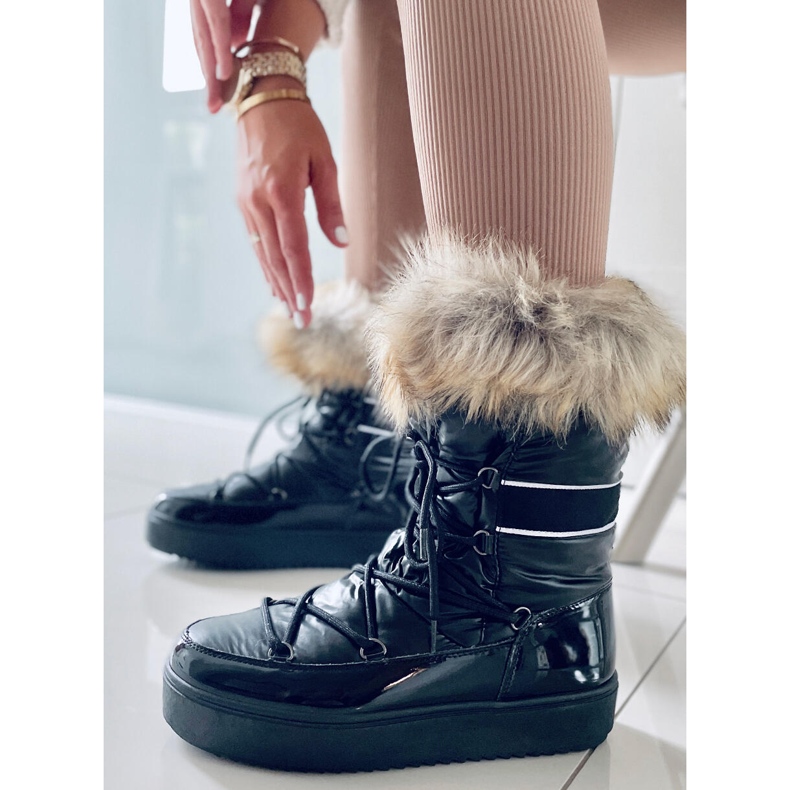 BM Amerie crne ženske čizme za snijeg crna 2