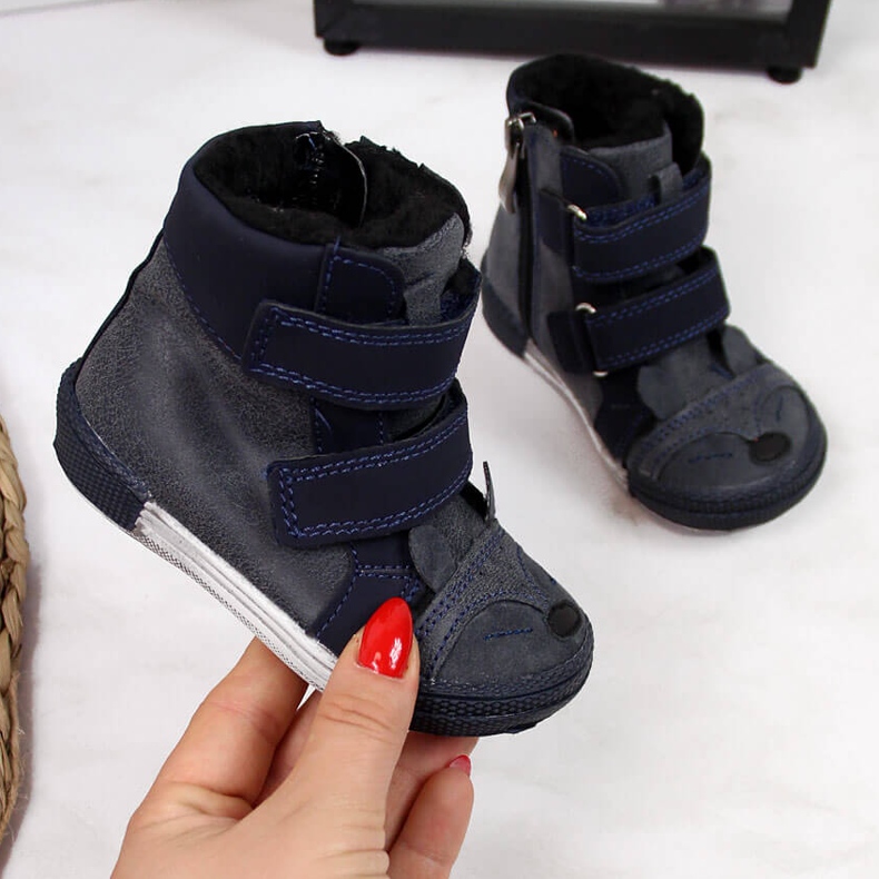 Cipele za dječake na čičak tamnoplave Kornecki 6583 plava 1