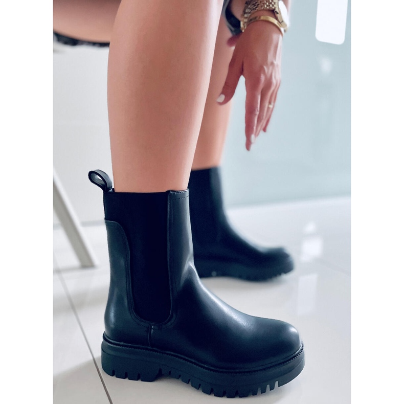 BM Visoke Chelsea čizme Earth Black crna 1