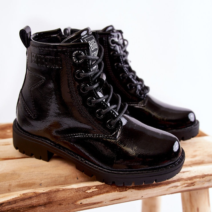 Dječje lakirane tople čizme Big Star II374045 Crne crno 1