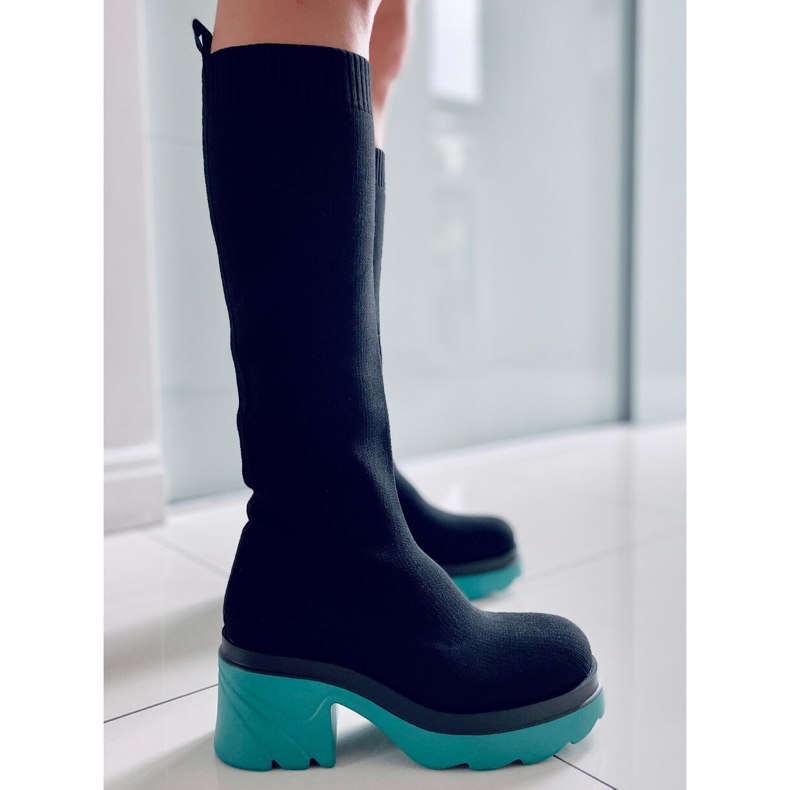 PA1 Gornji dio čizama Duff Blue crno raznobojna zelena 1