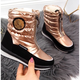 Zlatne vodootporne čizme za snijeg Miss zlatna 1