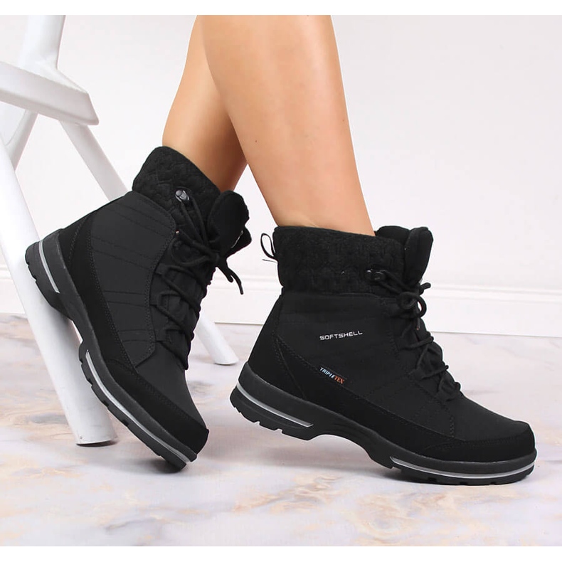 American Club vodootporne trekking čizme za snijeg crno 1