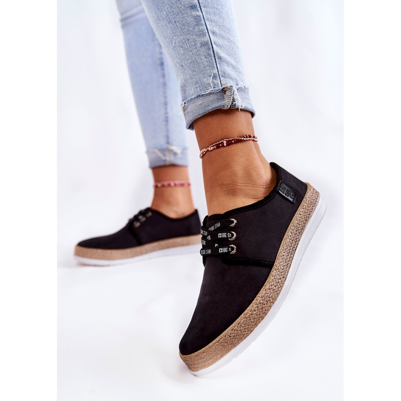 Ženske niske tenisice Memory Foam System Big Star KK276004 crne crna 2