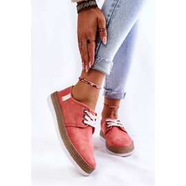 Ženske niske tenisice Memory Foam System Big Star KK276006 Coral crvena 1