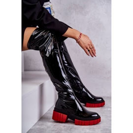PS1 Lakirane ženske čizme crne Callen crna 4