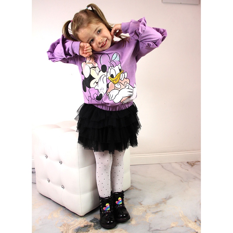 Crne Miss❤E čizme za djevojčice izolirane ovčjom vunom crna 1