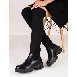 Ženske mušketire s fleksibilnim gornjištem Shelovet crne boje crna 1