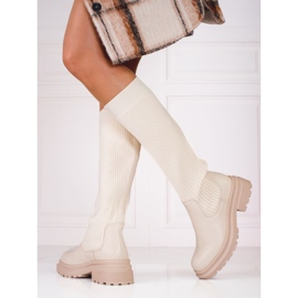 Bež čizme s fleksibilnim Shelovet gornjištem 1