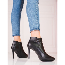 Elegantne čizme na visoku petu marke Sergio Leone crna 2