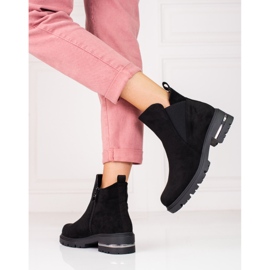 W. Potocki Crne Chelsea čizme za žene Potocki crno 1